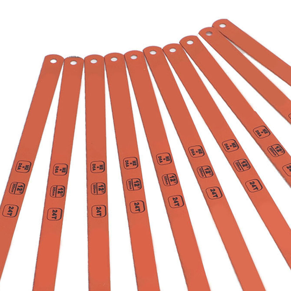12in Hacksaw Blades 24Tpi 10 Pack HSS