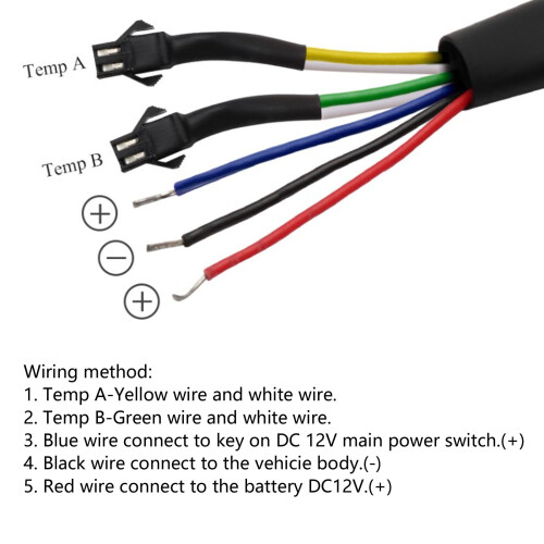 Motorcycle Temp Volt Time Gauge 1