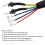 4-in-1 Motorcycle Thermometer Gauge LCD Digital 5
