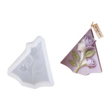 Moule à bougie artistique en Silicone, avec des motifs de-1