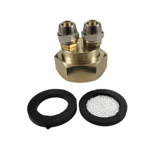 3/4inch to Double 1/4inch Hose Adapter Brass Drip-1pc