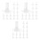 90Pcs Plastic Self-Adhesive Flower Base Stand for Clear Flower Display 1