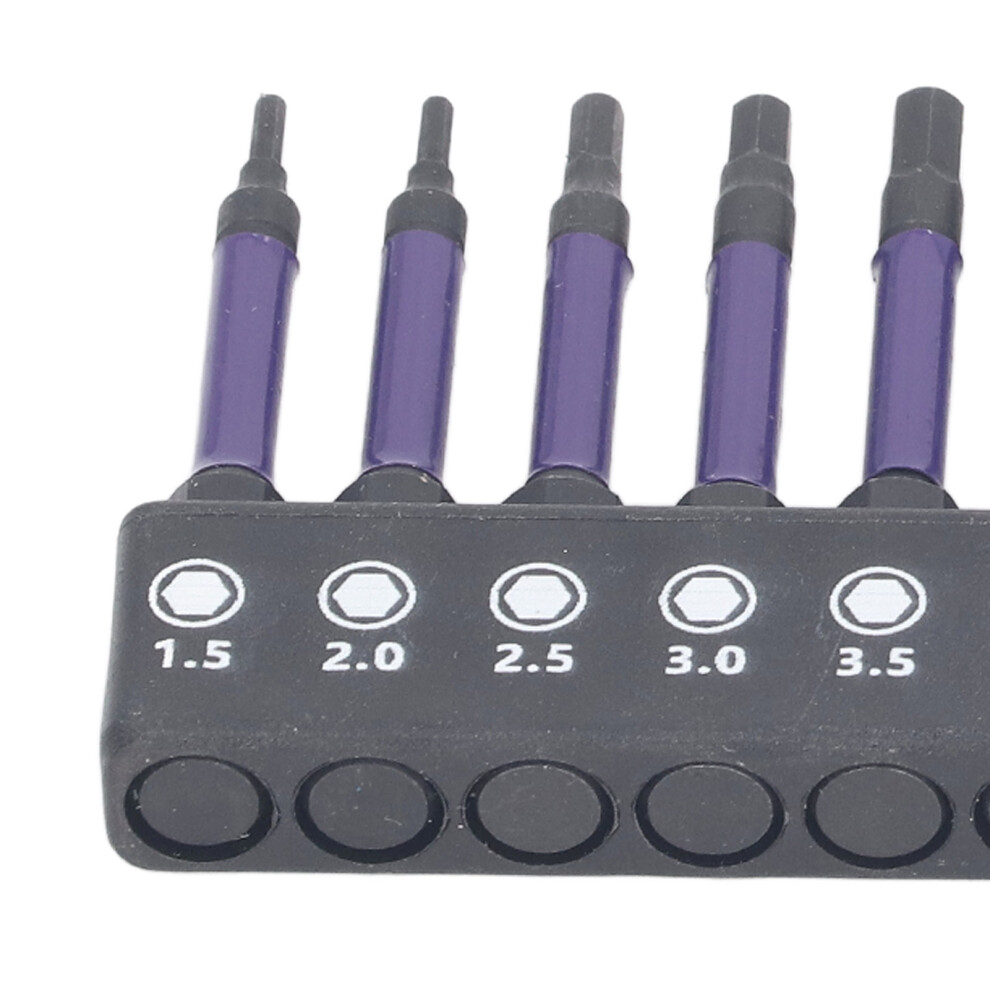 Magnetic 10Pcs Screwdriver Bit Set 6.35mm