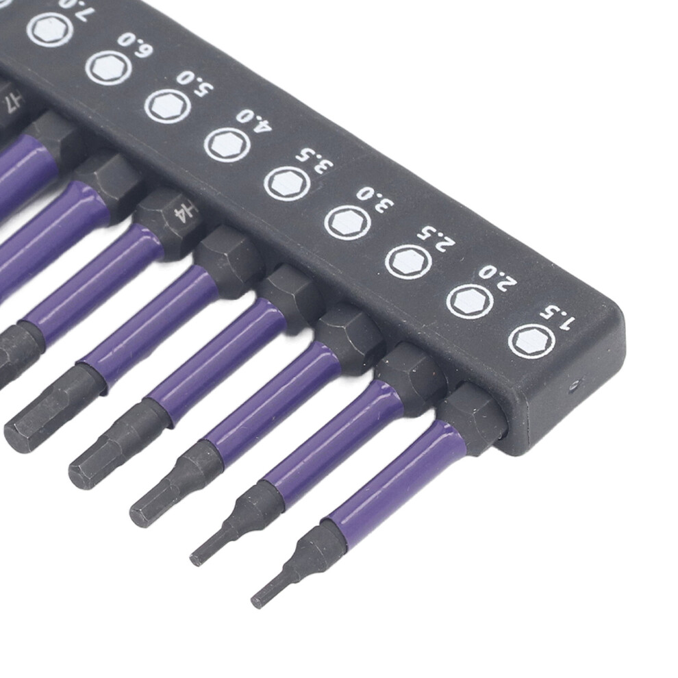 Magnetic 10Pcs Bit Set 6.35mm Hex Shank