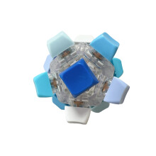 Multicolor Sensory Press Toy Portable Anxiety Relief-blue color