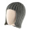Chapeau d'hiver confortable, bandeau, perruque, Design,-Gris 1