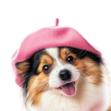 Béret chapeau pour animaux de compagnie, extérieur,-Rose