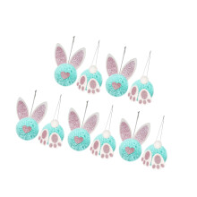 Festival Rabbit Rear Ears Hanging Ornament For-Blue Green