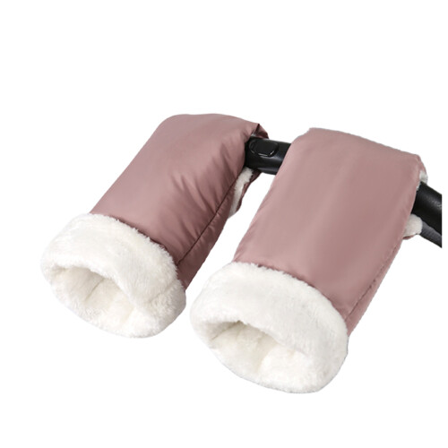 Baby Strollers Gloves With Soft Fleece Lining For Warmth-maroon