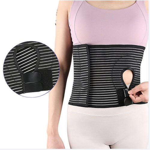 Adjustable Ostomy Support Belt - Elastic Abdominal Binder for Stoma Support  M 2