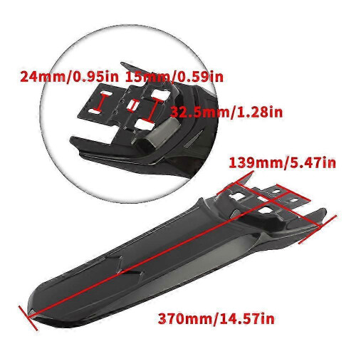 (PURPLE) Extended mudguard for Surron Light Bee X rear fender 2