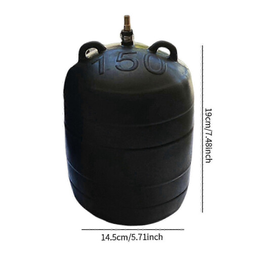 (Black, DN 150 160mm) Inflatable pipe plug for drain testing with balloon seal 1
