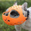 (Orange, L) Bite-proof muzzle for short-snout breeds, soft silicone for aggressive dogs 5