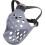 (Grey, M) Bite-proof muzzle for short-snout breeds, soft silicone for aggressive dogs 4