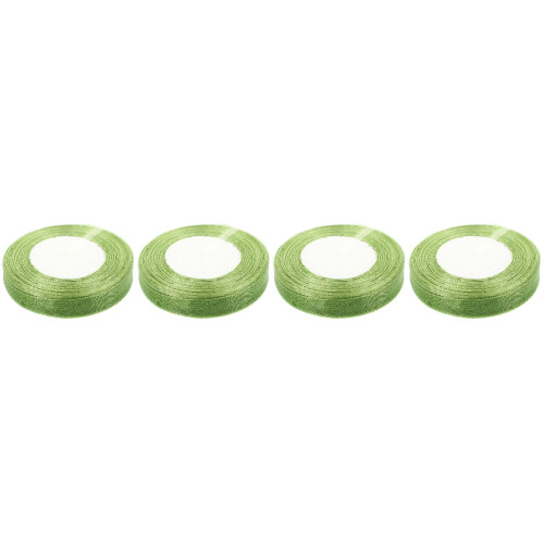 4Rouleaux Ruban Cadeau Vert Tulle, Résistant Artisanal 2