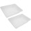2Stk Kunststoff Bastelwanne Weiß Für Papierkunst DIY 1