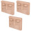 3Pièces Tête Mannequin Cils Entraînement Extensions Silicone 1