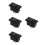 4Pièces Bouton Commande Vitre Auto ABS Noir - Remplacement Fiable 1