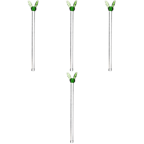 4Stk Rührstäbchen Transparent Zur Für Cocktails