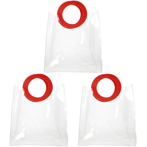 3Pièces Cadeau Portable Transparent, Résistant Avec
