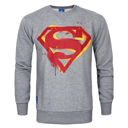 DC Comics DC Comics Superman Sweatshirt (Mens Grey)