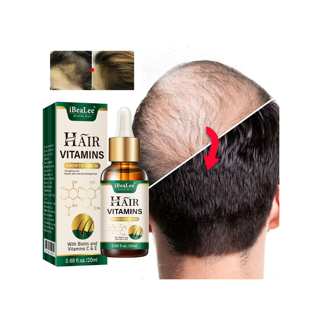 Stoyotu Hair Nutrient Solution Hair Growth Essence Serum Beard Growth Liquid Biotin Vitamin Herbal Serum Anti Hair Loss Serum Nourishing Hair Scalp Oil