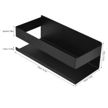 Matte Black Bathroom Rack 15kg