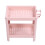 Freestanding Bathroom Organiser Pink 12