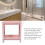 Freestanding Bathroom Organiser Pink 2