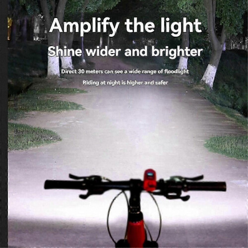 Ensemble d'éclairage et de klaxon de sécurité pour vélo avec 4 modes pour les cyclistes de nuit 1