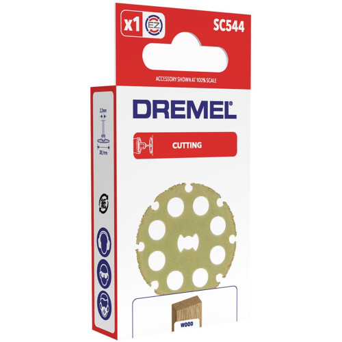 Δίσκος κοπής ξύλου EZ Speedclic (SC544) - DREMEL - Ø 38mm - Καρβίδιο - Γρήγορο και εύκολο 1