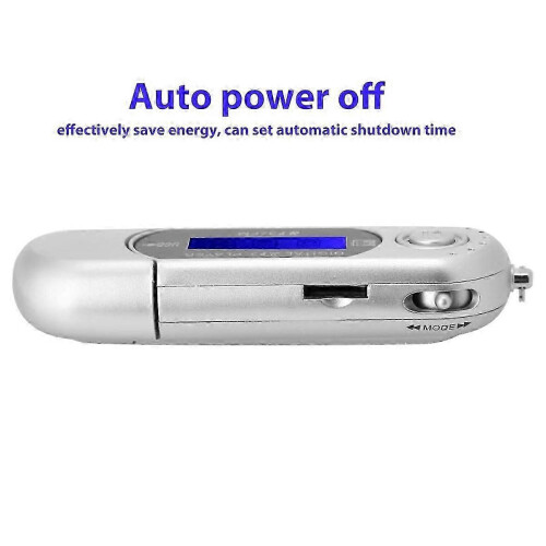 MP3 Player with Earphone 8GB, with LCD Screen for Walking (Silver) 2
