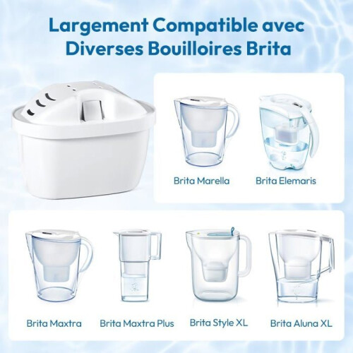 Συσκευασία 6 φίλτρων νερού συμβατών με BRITA Maxtra - Ενεργού Άνθρακα 2