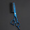 Haarschere mit Kammdesign, 6,0 Zoll, blau 3