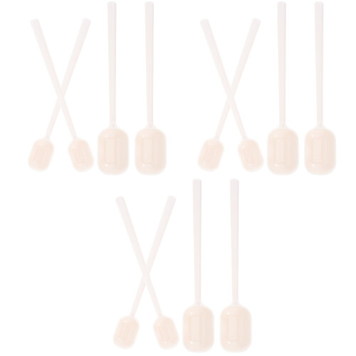 12Pièces Mini Cuillères Blanches Pour Épices