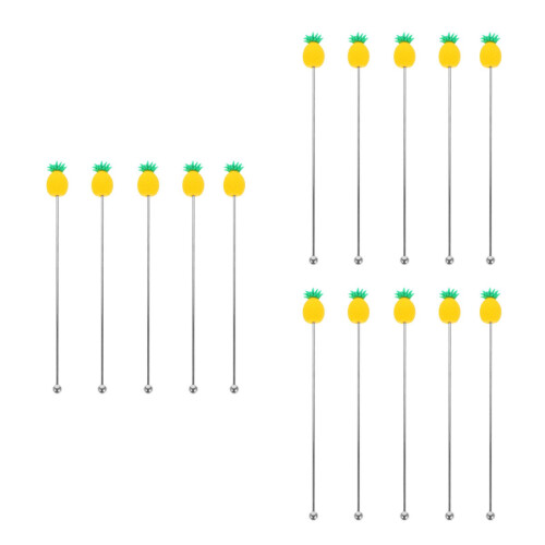 15Pièces Bâton Swizzle Métal Mixer Boissons Réutilisable