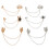 6Pièces Clips Broches Vintage En Pour Pulls Cardigans 1