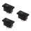 3Pièces Interrupteur Lève-Vitre ABS Noir Compatible Remplacement Auto 1