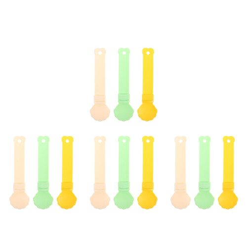 12Pièces Cuillères Distributeur Chat Portable En PP Coloré