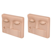 2Pièces Mannequin Cils Silicone Kit Pratique Extensions