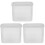 3Pièces Rangement À Pain Transparent Solide Pour Cuisine Commerce 1