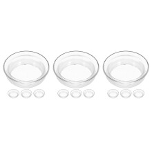 12Pièces Couvercles Blancs Silicone Verre Usage