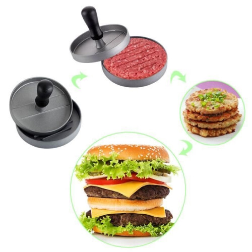 Πρέσα Burger - Αλουμίνιο - Αντικολλητική επίστρωση - Εύκολο καθάρισμα - Ιδανικό για BBQ 1