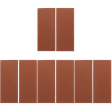 8Pièces Étuis Couteaux Cuir PU Marron