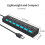 Hub USB 2.0 a 7 porte con interruttori e LED individuali, Hub USB 2.0 5