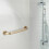 Brushed Brass Bathtub Handrail Support 11