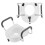 Raised Toilet Seat with Adjustable Armrests 5