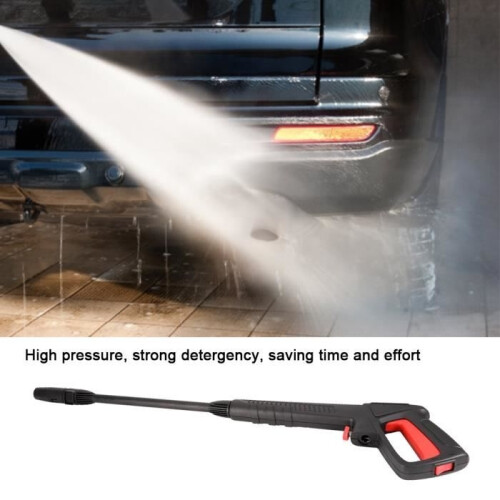 Πιστόλι υψηλής πίεσης νερού για Bosch AQT Black & Decker - Ισχυρό πιστόλι - ABS - Μαύρο/Κόκκινο 1