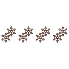 8Pièces Outil Organiseur Fil À Broder Zinc Compact Durable Marron