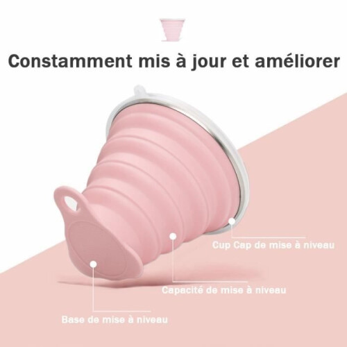 3 τεμάχια 270ML πτυσσόμενο κύπελλο τηλεσκοπικό σιλικόνης για κάμπινγκ και ταξίδια 1